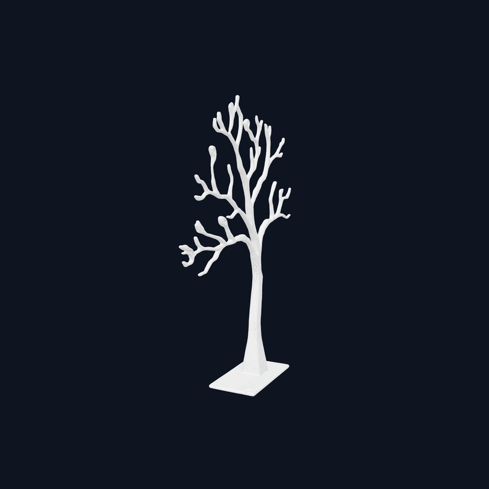 Metallic Tree Sculpture Model Pack